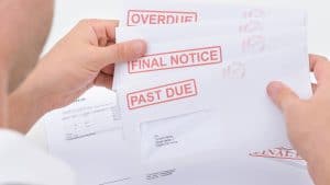 overdue bills causes bad credit marks
